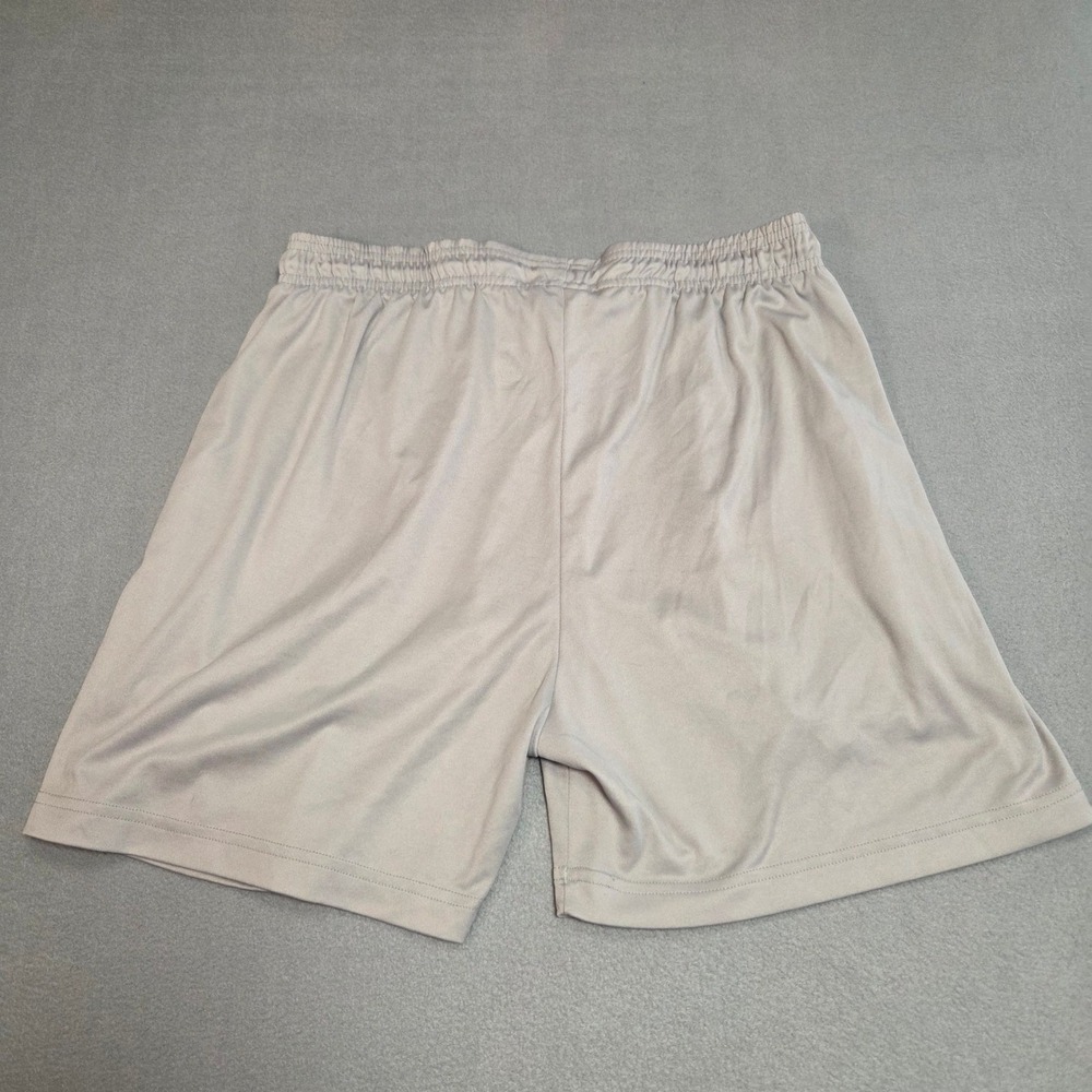 Badger Sport Shorts Mens M Gray Athletic Training Gym Pockets Elastic Waist 5"